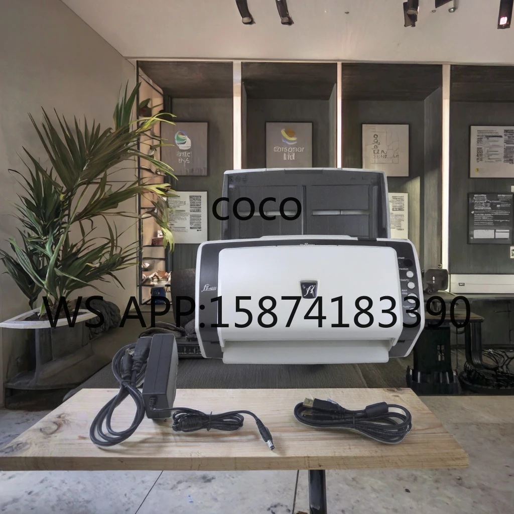 Fi-6140 High Speed Scanner, A4 Max Paper CCD Document Scanner 30S/min USB Interface for Office
