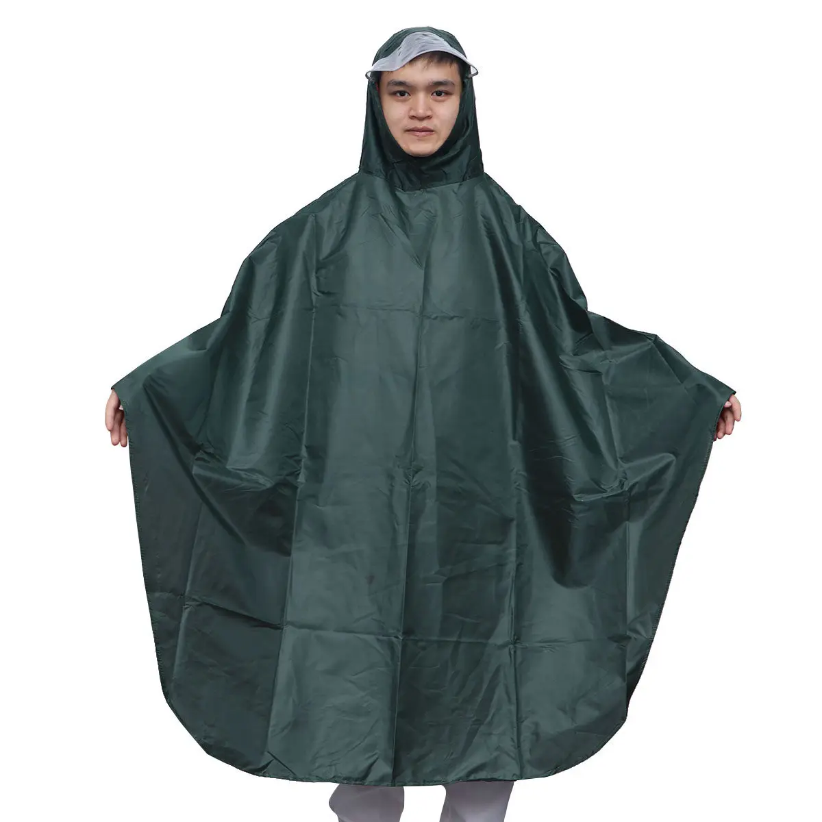 

Unisex Oxford Fabric Rain Poncho for Bike Riding Camping Outdoor Emergency Use Lightweight Reusable Transparent Raincoat with