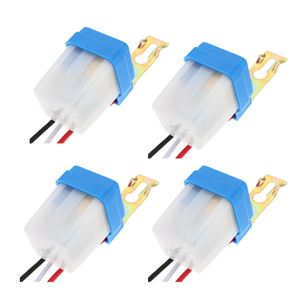 1/4/10pcs Automatic Auto On Off Photocell Street Light Switch 220V 50-60Hz 10A Waterproof Photo Control Sensor Switch