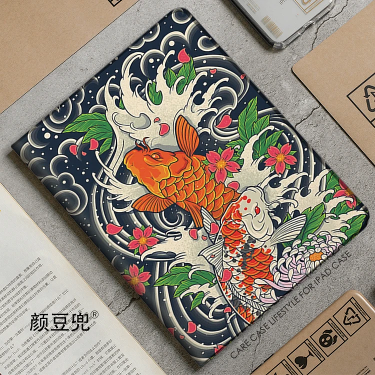 

Чехол Koi Fish Chinese Fish для iPad Air 45 Mini 5 6, роскошный силиконовый чехол для Pro 12,9 11 для iPad 10th Protective Pro13 11 дюймов