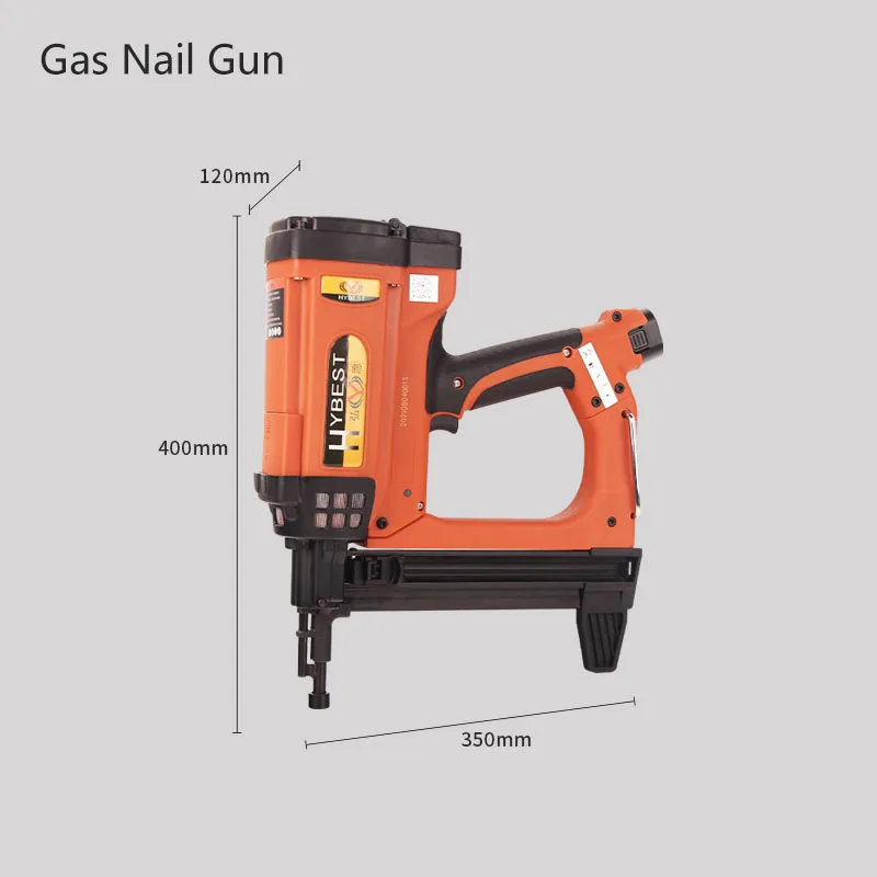 Multifunction GSR40 Adjustable Cordless Fast Gas Nailer Air Nailer for Woodworking Concrete Door Trough Decorative Fixed Nailer