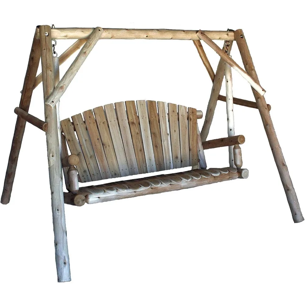 

CFU28 Cedar Log Outdoor Yard Swing, 5-Feet