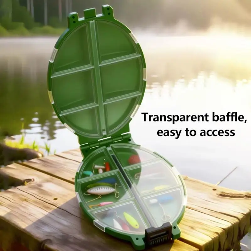 12-compartment Turtle-shaped Lure And Bait Storage Box For Fishing Tackle, Bait, And Hooks; Travel-sized Medicine Box.