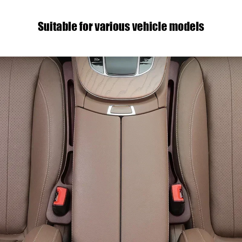 1 Pair Universal PU Car Seat Gap Stuff Side Seam Car Gap Filler Leakproof Seat Gap Storage Organizer Car Interior Accessories