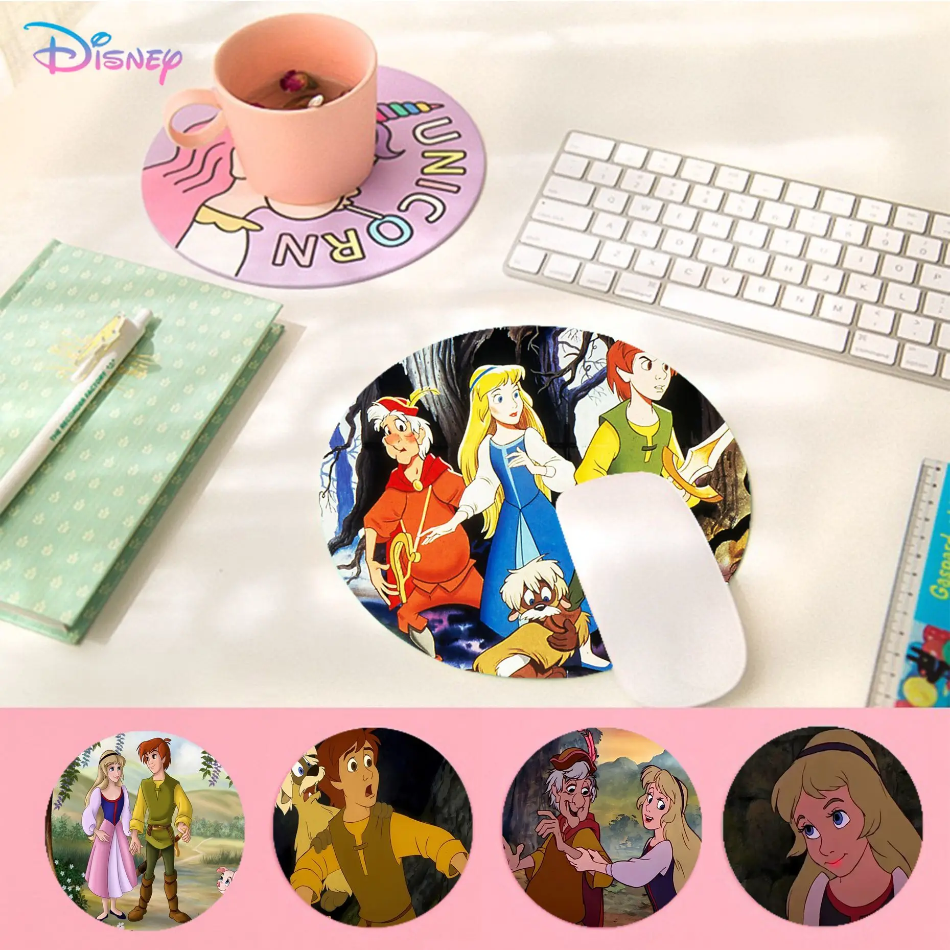 Disney The Black Cauldron Mousepad Speed Version Game Computer Keyboard Office Table Mat PC Laptop Mouse Mat