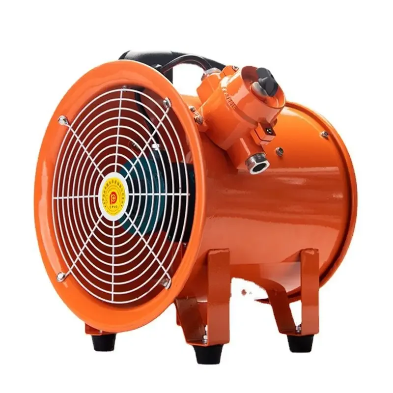 

Explosion-proof Fresh Fan Portable 220V Mobile Exhaust Fan Exhaust Blower Office Tunnel Painting Industrial Ventilation 2900 Rpm