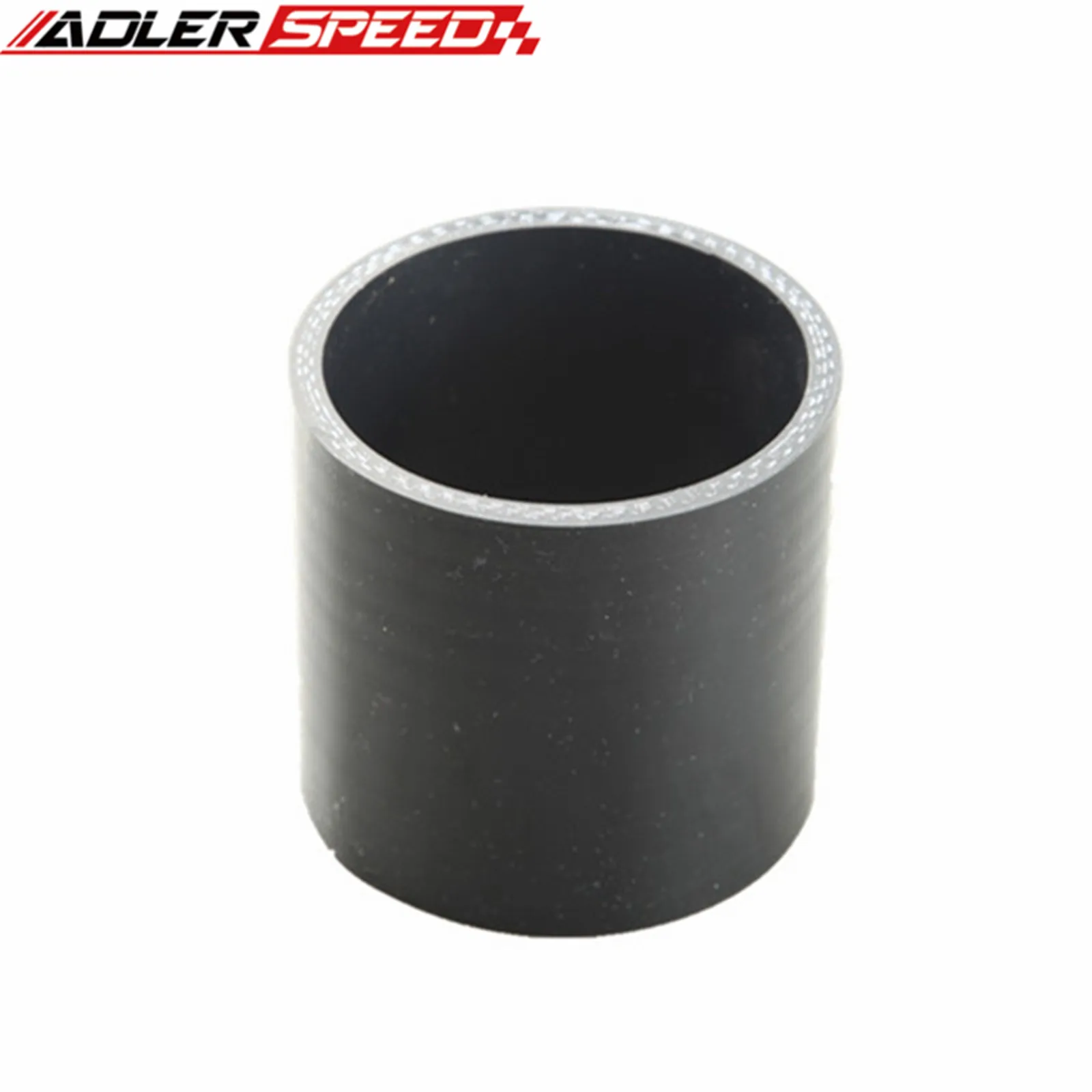 ADLERSPEED 25mm-127mm ID High Performance Straight Silicone Coupler Pipe Reinforced Straight Hose Turbo Intake Black