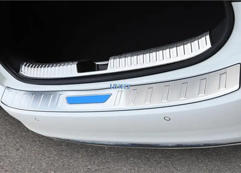 For Volkswage VW Sagitar Jetta MK7 Vento 2019-2021 Car Stainless Steel Rear Guard Door Bumper Protector Trunk Tread Plate Trim