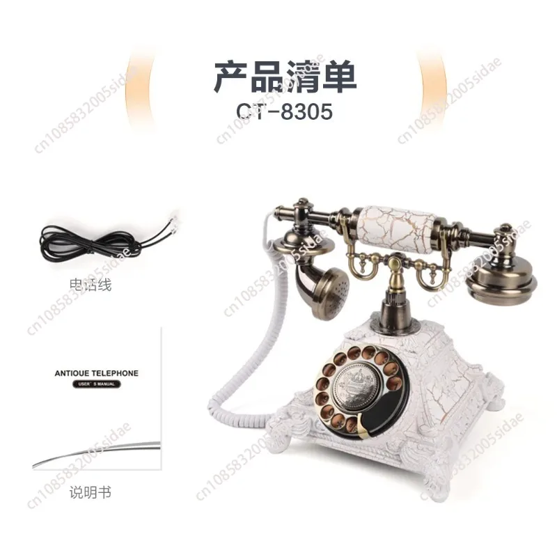 Vintage Room Office Home Hotel Telephone Button Telecom Fixed Landline Phone view 5