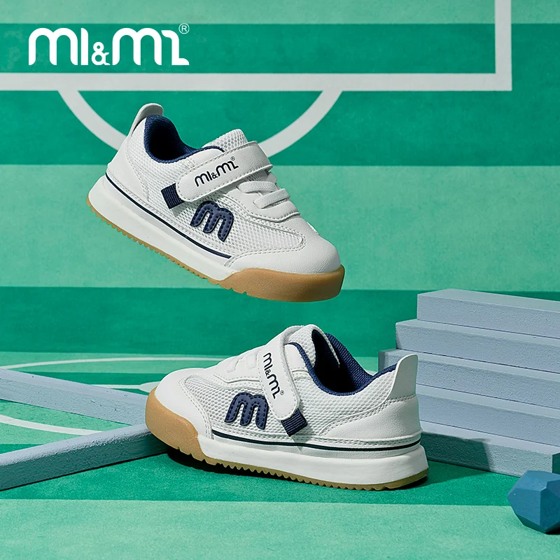 M1&M2 Summer Kids Sports Sandals Green White Breathable Mesh Boys Girls Soft Non-Slip Toddler Baby Breathable Footwear