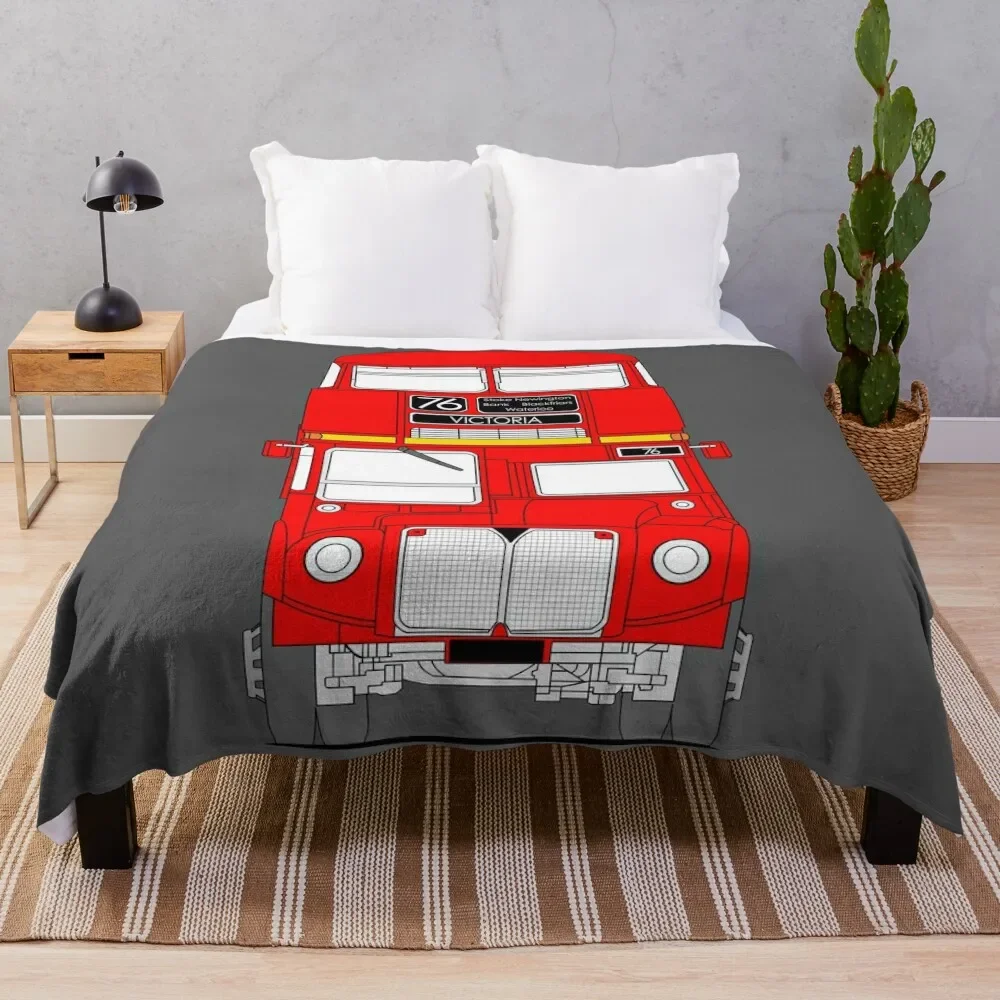 

Routemaster London Bus Throw Blanket Luxury Designer For Baby Blankets