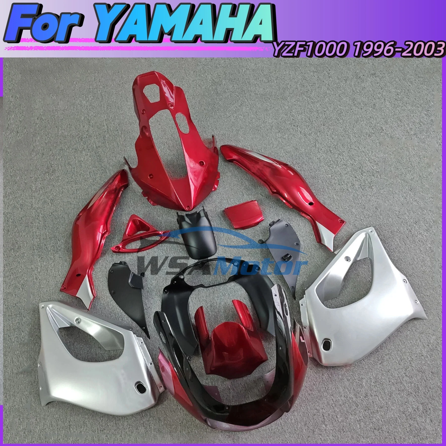 New Moto Fairing kit bodywork Rear Tail Front Upper Nose Fender cowl For Yamaha YZF1000R YZF 1000R 1000 R Thunderace 1996 - 2003