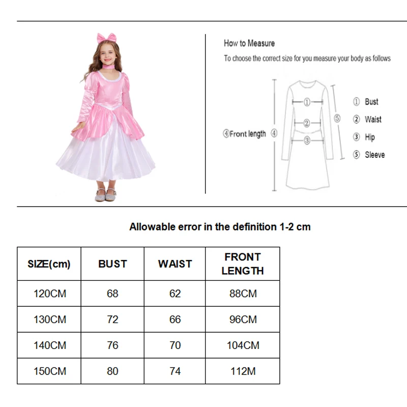 Fee Schönheit Prinzessin für Mädchen Kostüm Geburtstag Party klassische Lolita Spooktacular Cosplay Fancy Party Kleid Karneval Halloween