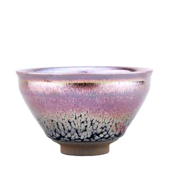 Jianyang Jianzhan Tea Cup, Pei Chunyuan, Purple Color, Gold, Jianyao, Iron Body, Kung Fu Tea Master Cup, Tea Set