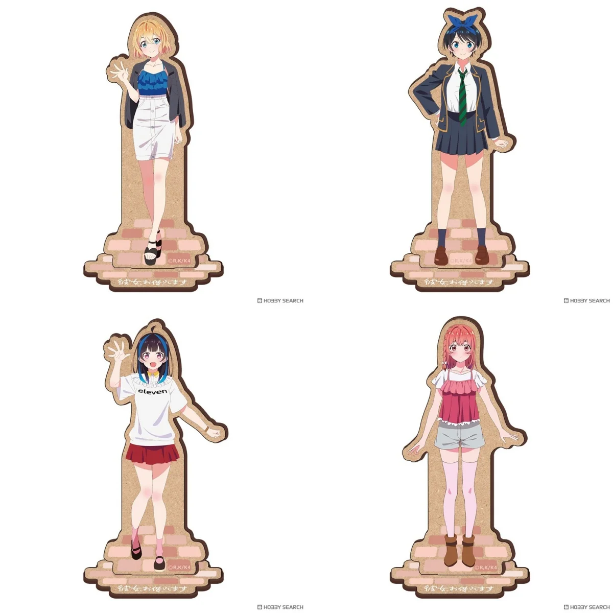 

Anime Kanojo Okarishimasu Kanokari Ichinose Acrylic stand Chizuru Mami Ruka Sumi GM figure model plate holder cake topper