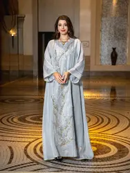 Vestido largo musulmán árabe para mujer, ropa de Ramadán Eid Abaya, Turquía, Islam, Kebaya, africano