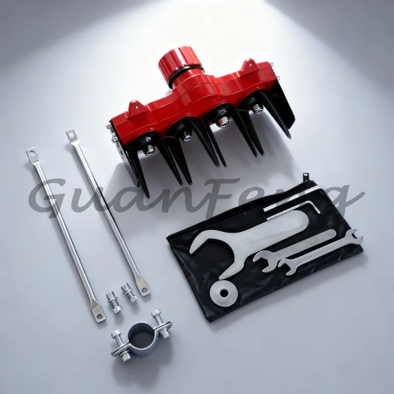 2/4 Soil Breaking Multi‑Tooth Working Head M2, Universal Accessory for Mini Garden Tiller Cultivation Trimming Machine