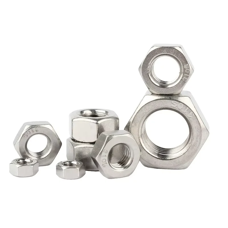 M6 M8 M10 M12 M14 M16 M20 310S Stainless Steel Metric Thread Hexagon Nuts GB6170 High-temperature Resistant
