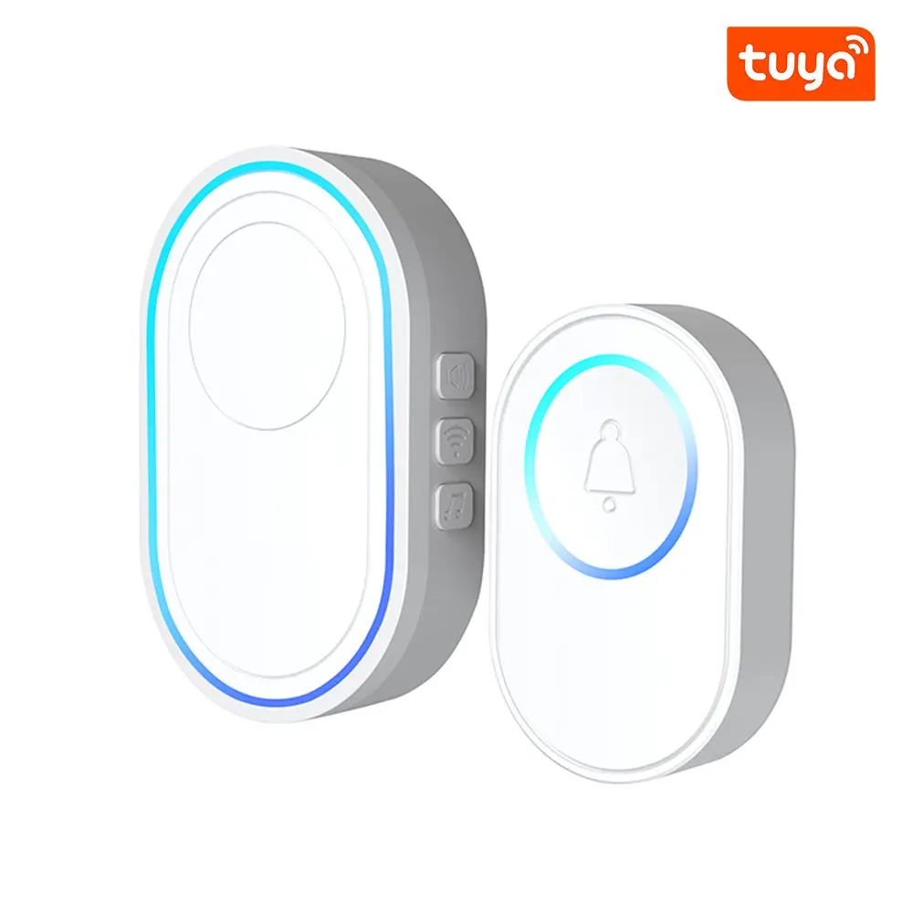 Système d'alarme de sonnette sans fil avec télécommande, Wi-Fi, Tuya Andrea Remote Control, Welcome Trendy e