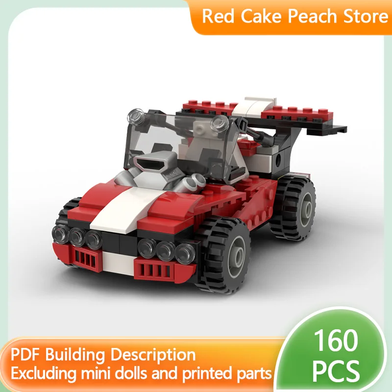 

Модель городской автомобиль MOC, строительные кирпичи, внедорожный дюн, багги, модульная технология, детские праздничные подарки, сборные игрушки, костюм