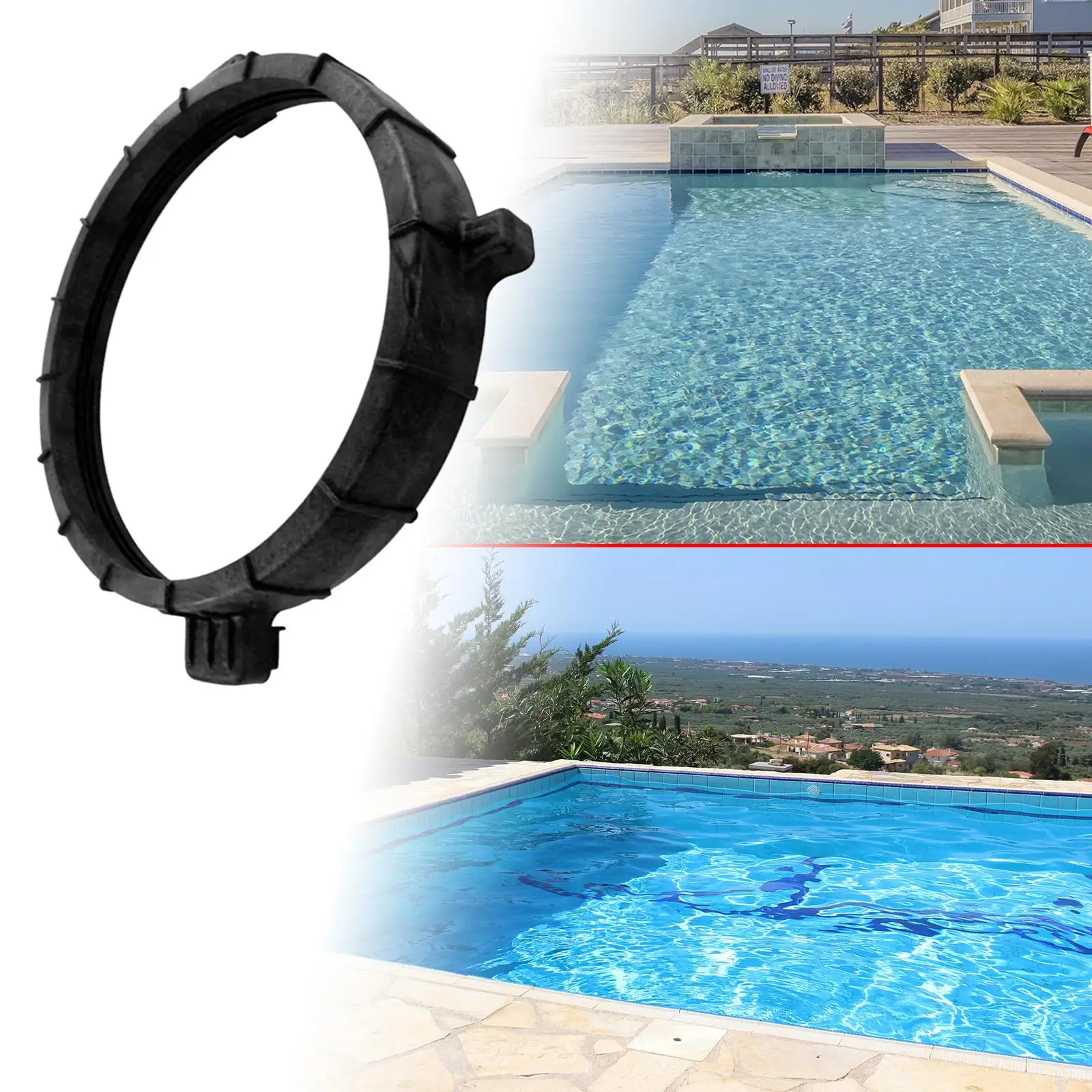 

Locking Ring Assembly Wear Resistant 59052900 Water Treatment Easy to Install Replacement Pool Equipment for Pool and SPA Filter