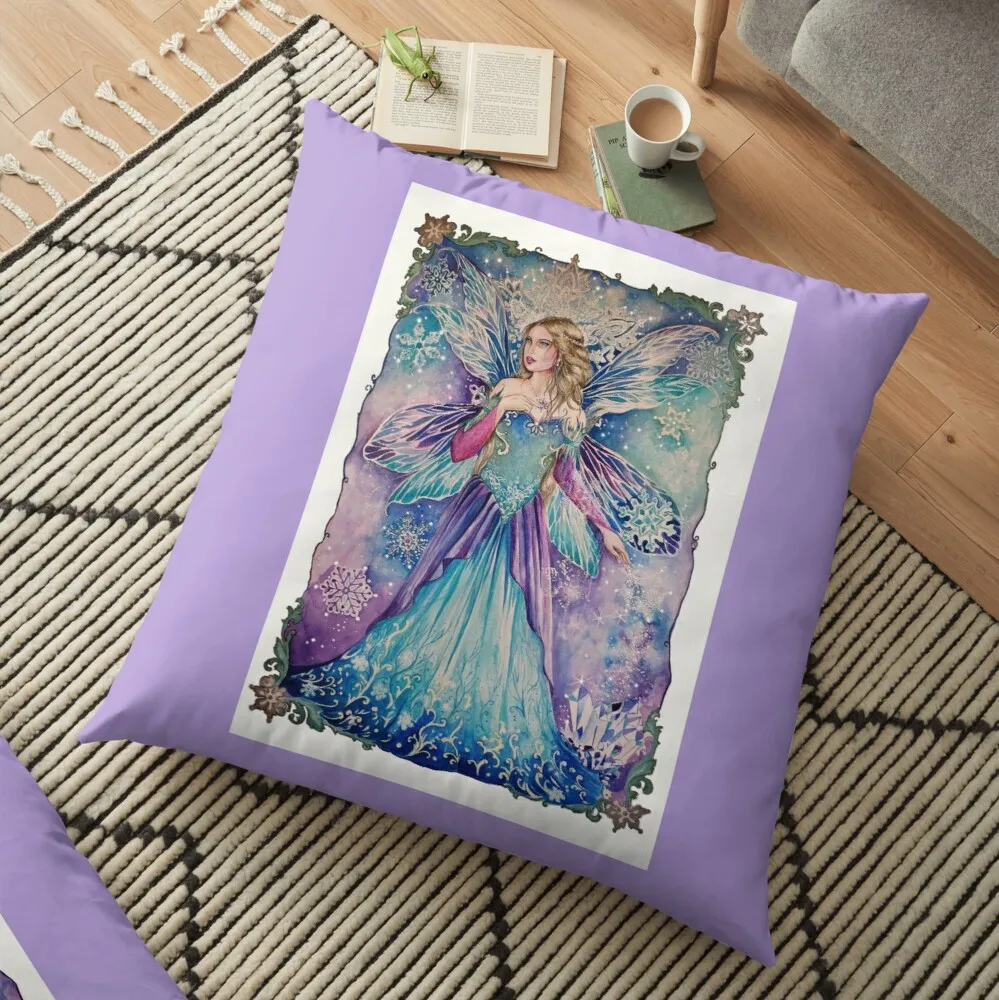 

Snow queen fairy Floor Pillow Sofa Cushion