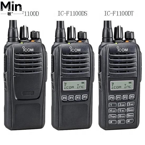 Original ICOM IC-F1100D/F2100D VHF IDAS Digital Two-Way Radio 5W Handheld Transceiver IC-F1100DT Full Keypad / IC-F1100DS