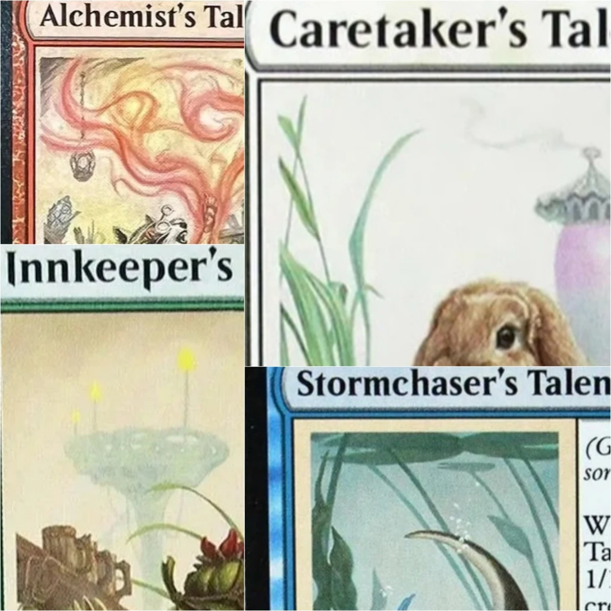 

Stormchasers Talent / Innkeepers Talent TCG Magical Proxy Black Top Quality Proxy Playing Cards Board Game Deck Trading Cards