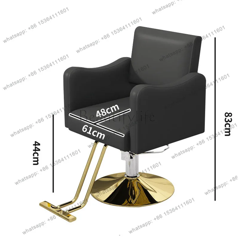 LJY Aesthetic Vintage Salon Chair Modern Luxury Comfortable Display Salon Chair Nordic Trendy Design Cadeira Manicure Hair Furni
