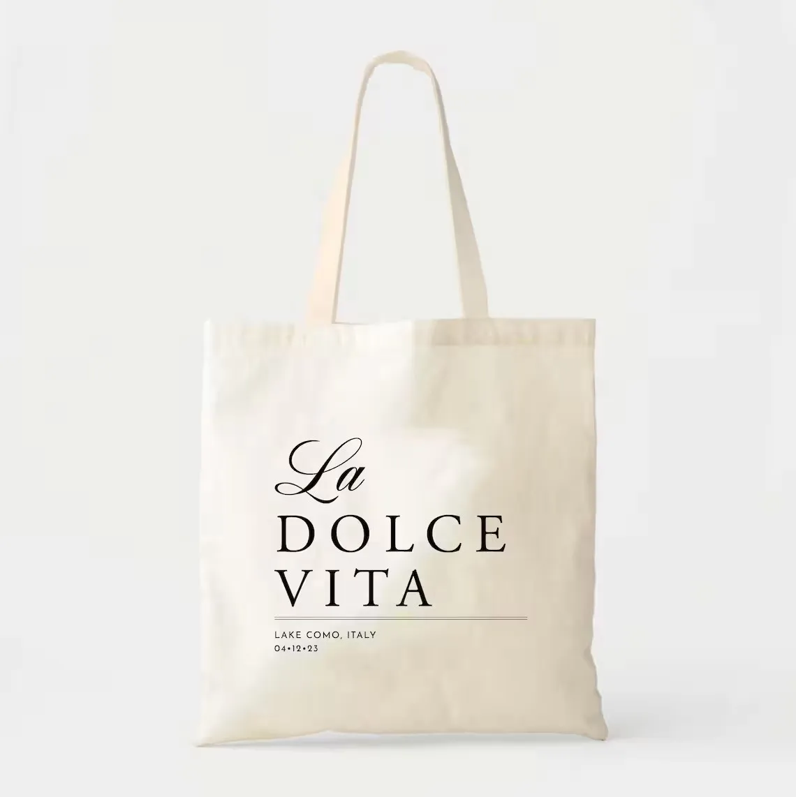 La Dolce Vita Italy Tote Bag - Custom Totes-destinazione Wedding Welcome Tote - Italian Wedding - Europe Vacation Tote-italia