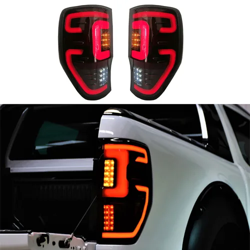 자동차 LED 미등, 포드 레인저 랩터 2012-2021 T6 T7 T8 후방 주행등, 브레이크, 후진, 방향 지시등, 2 개
