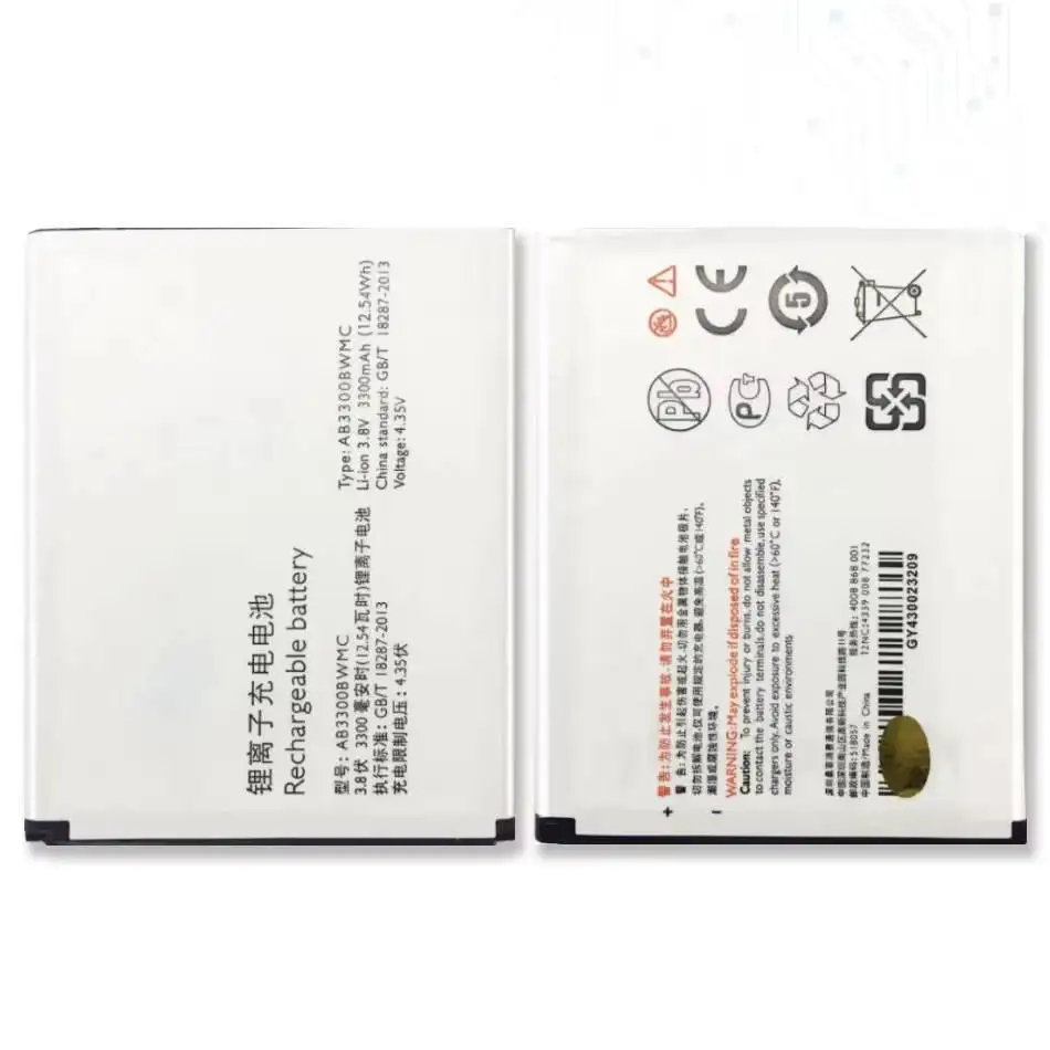 

Для Philips Xenium W8555 W8560 CTW8560 CTW8555 3300 мАч надежная замена AB3300BWMC батарея мобильного телефона