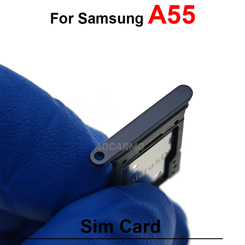 For Samsung Galaxy A15 5G A25 A35 A55 Sim Card Sim Tray Micro SD Card Holder Socket Slot Replacement Parts