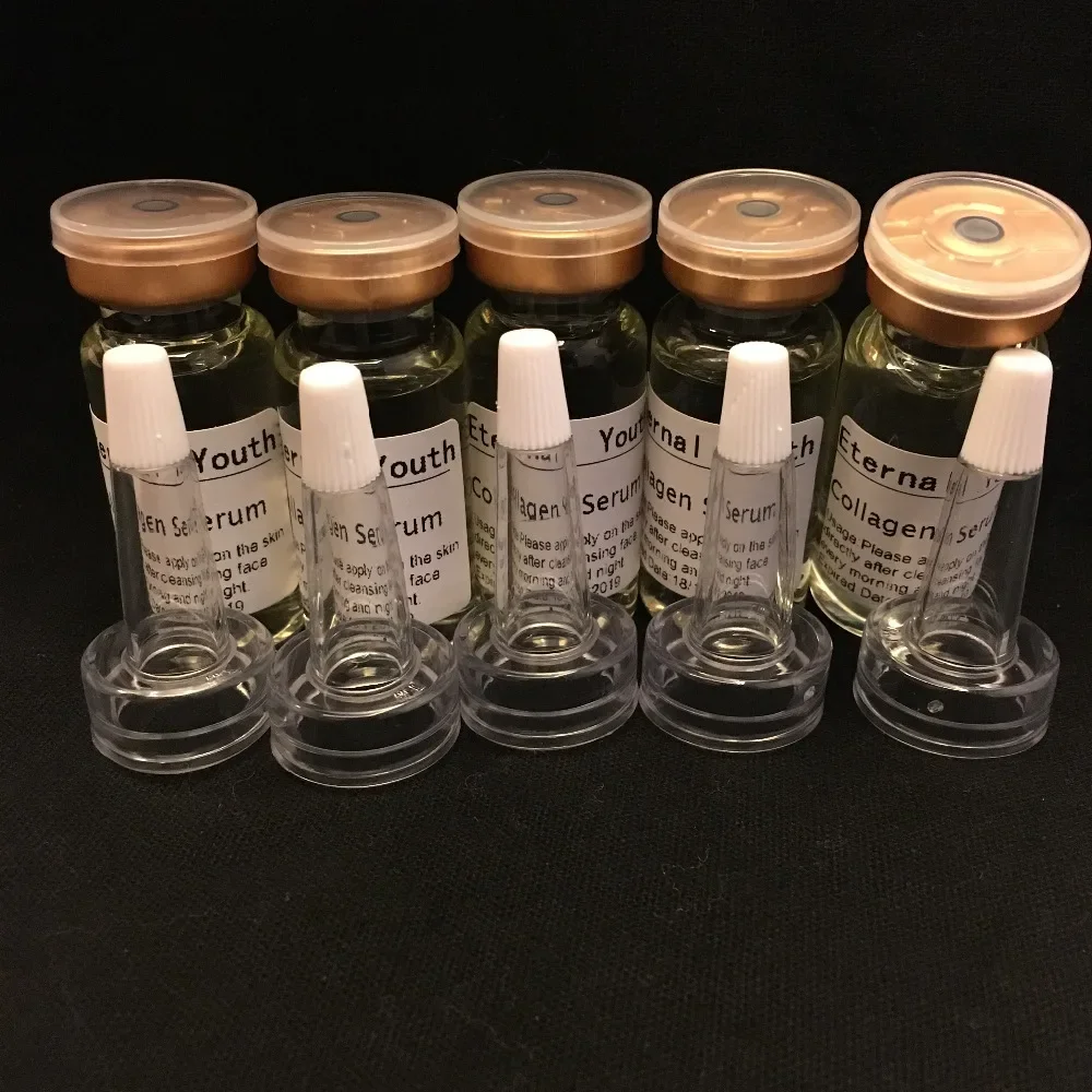 

5x10 мл МОЩНОСТЬ COLLAGEN GROWTH SERUM LIQUID FIRMING FACE LIFT ACTIVE PEPTIDES & EG F Essence