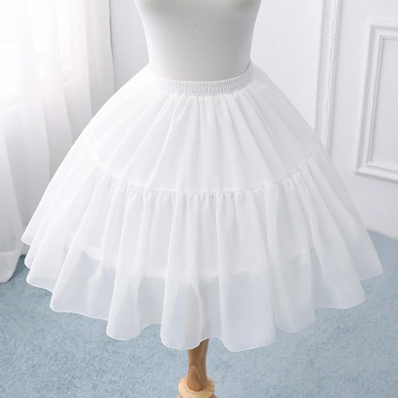 Lolita Daily Fishbone Skirt Support Cosplay Adjustable Bell Shaped Lolita Carmen Lined Skirt Soft Sister Skirt