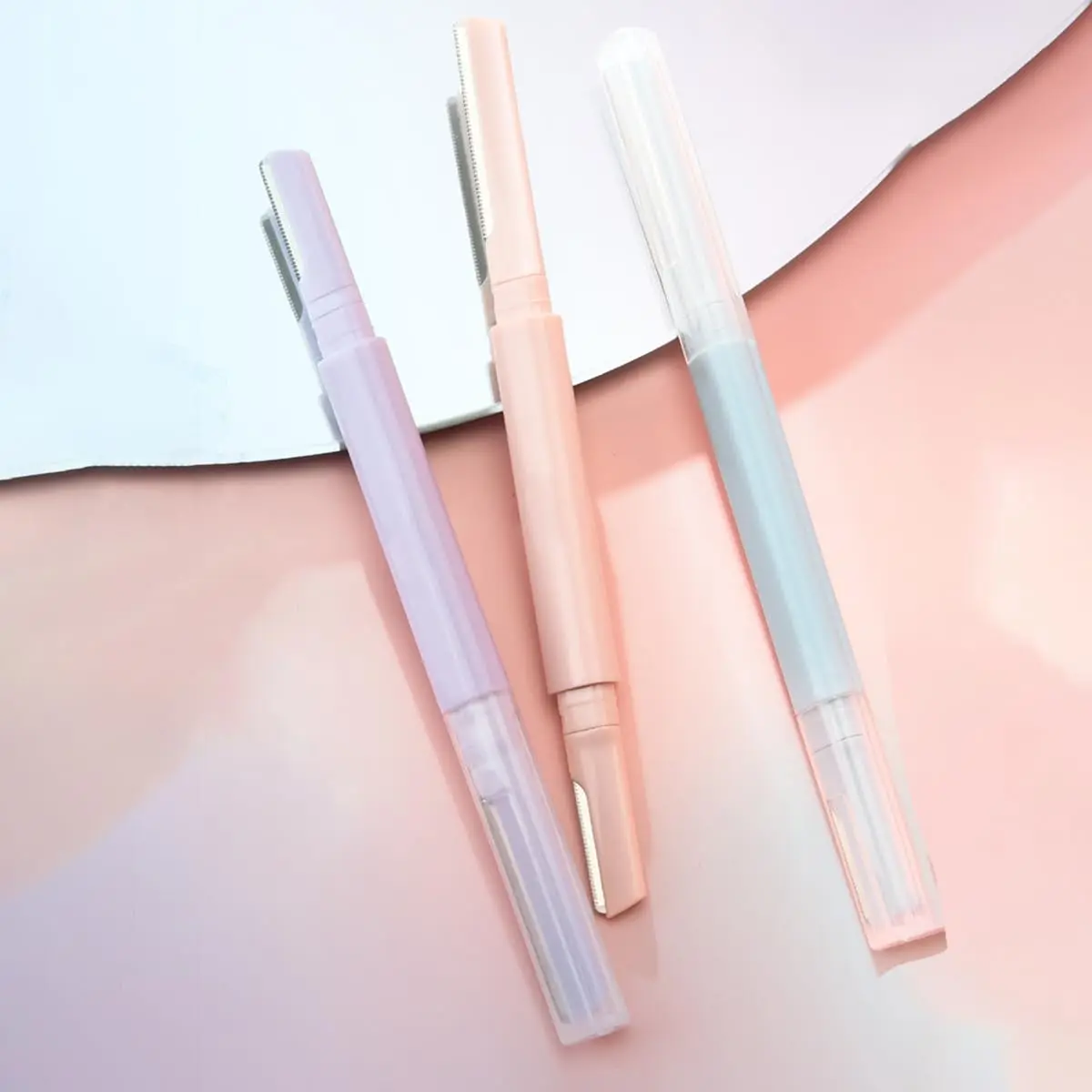 เครื่องมือเดอร์มาแพลนนิ่งแบบสองหัวที่มีความแม่นยำ, มีดโกนเดอร์มาแพลนนิ่งที่คมและปลอดภัย, มีดโกนหน้าสำหรับผู้หญิง, มีดโกนคิ้ว, มีดโกนหน้า