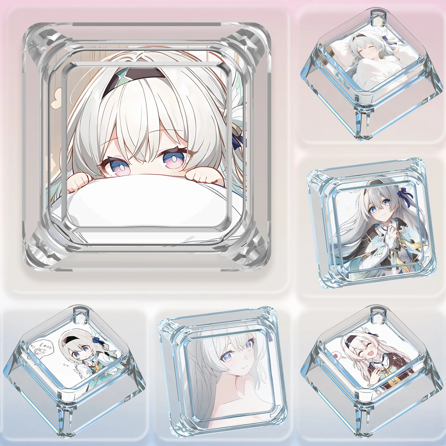 

Honkai: Star Rail Firefly Keycaps anime Personalized Single Mechanical Keyboard wooting Single Keycap esc