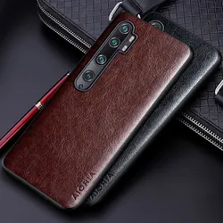Luxury PU leather Case for Xiaomi Mi Note 10 Pro Lite with Business solid color design phone cover for Xiaomi mi note 10 pro