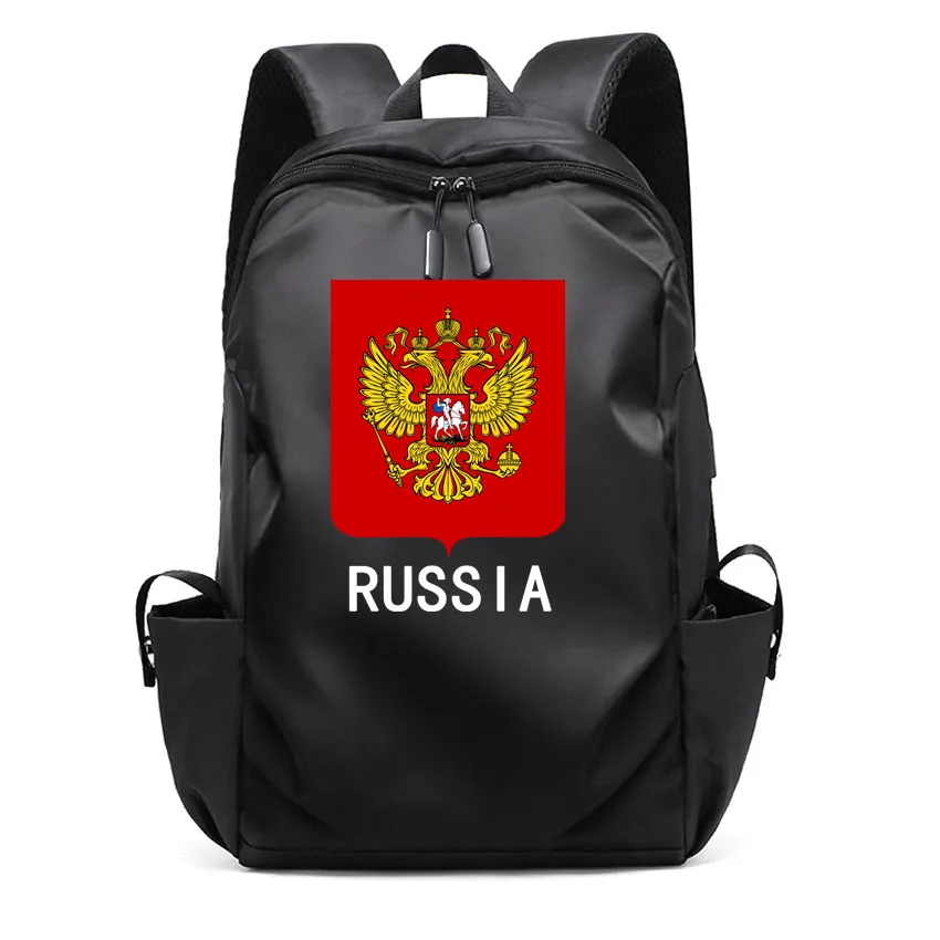 

Laptop Backpack Travelling Women Men's Waterproof Laptop Backpack Russia National Emblem Printed Boy Girl Patriotism Rucksack