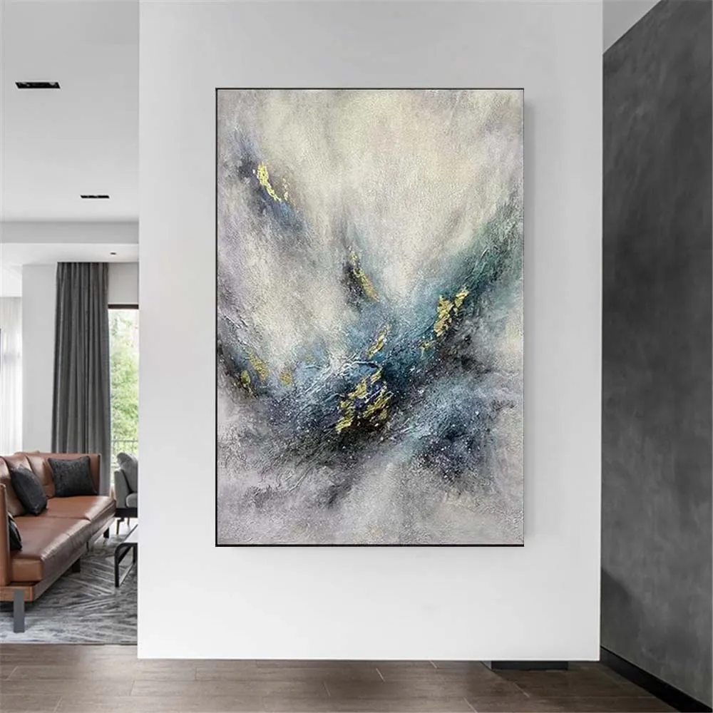 

100% Handmade Knife Abstract Landscape Oil Painting On Canvas Pop Modern Large Size Wall Art Picture For Home Office Decor Paint