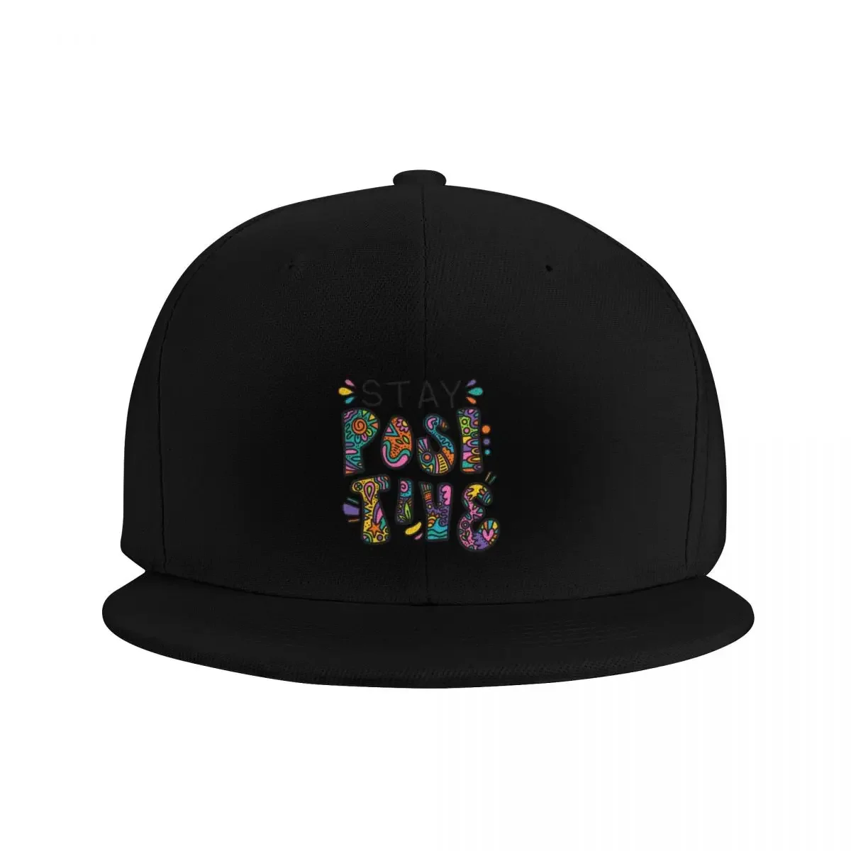 Stay Positive Colorful Doodle Baseball Cap Uv Protection Solar Hat Hat Luxury Brand Cosplay Women's Men's