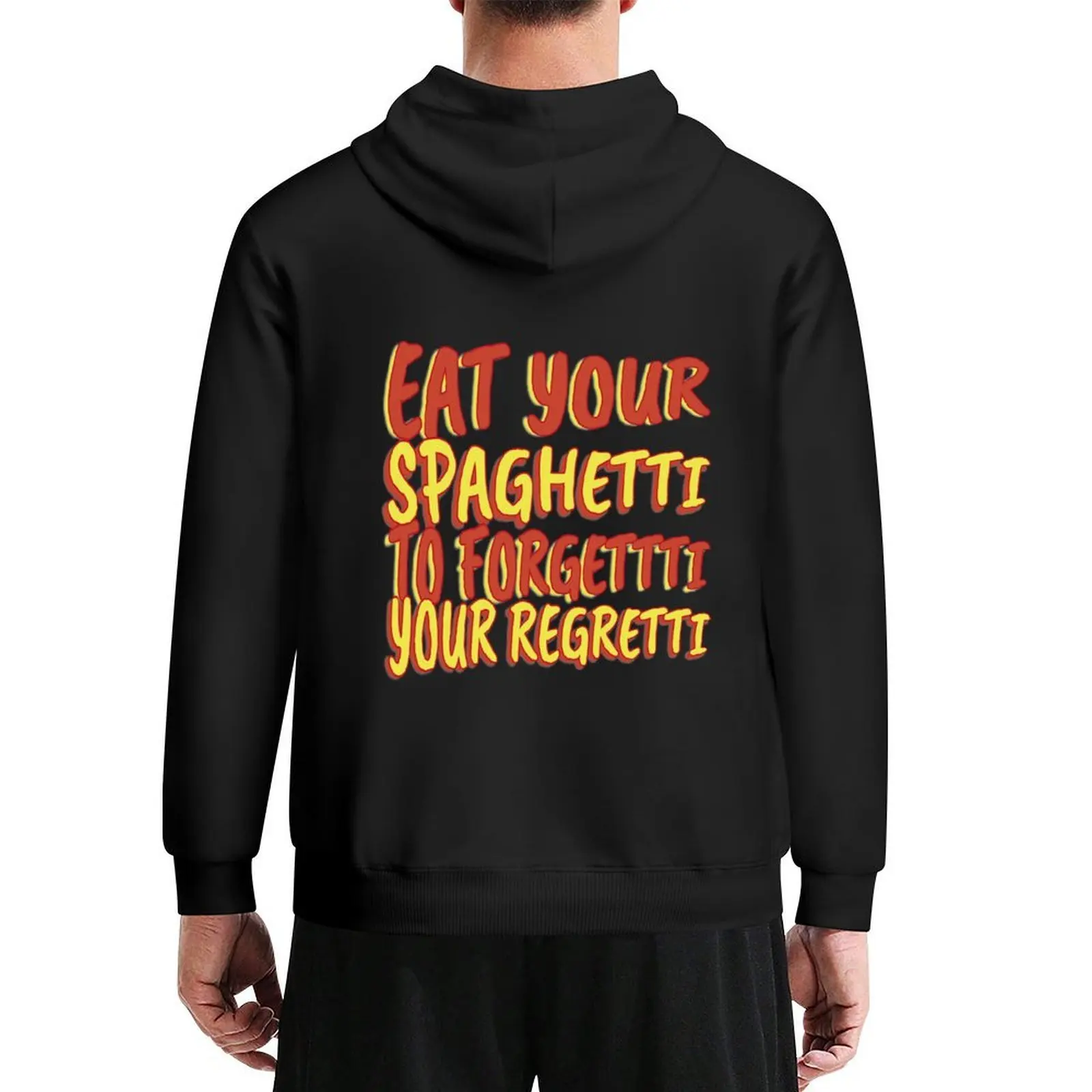 

Eat Spaghetti To Forgetti Your Regretti Hoodie winter clothes anime clothes clothes for men hoodie