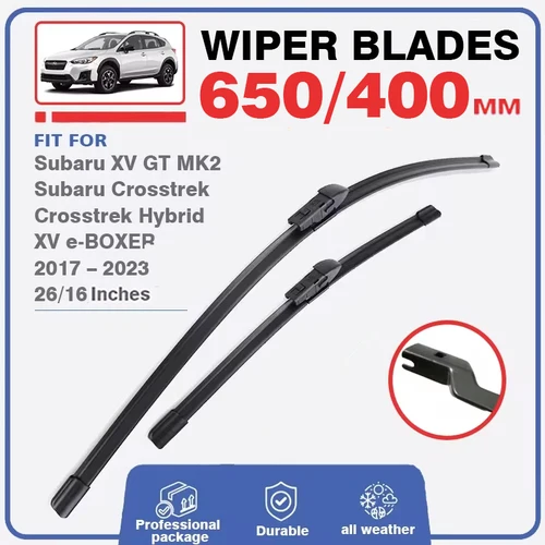 Imagen 2 del producto Juego de limpiaparabrisas para Subaru XV GT MK2 2017-2023 Crosstrek Hybrid e-BOXER parabrisas delantero trasero 2018 2019 2020 2021