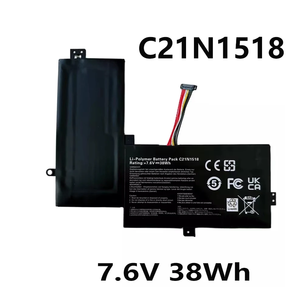 C21N1518 38WH 7.6V Laptop Battery for Asus VivoBook Flip TP501UB TP501UA TP501 TP501UQ Series TP501UA-1A TP501UA-CJ016T