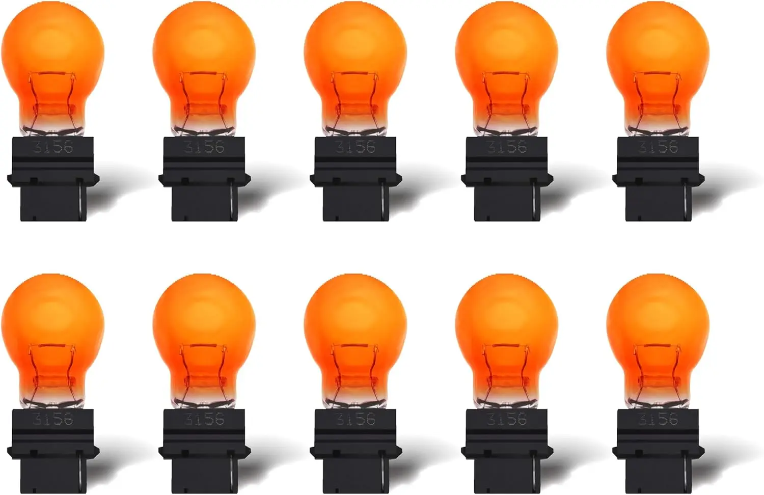 

3156A (янтарная) лампочка, 10 шт., 3156A автомобильный стоп-сигнал поворота 3156A миниатюрная лампа мини-лампа задний фонарь указатель поворота, Rep