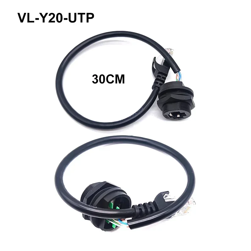 Waterproof M20 RJ45 Network Connector IP67 8Pin Ethernet Port Module Adapter RJ45 Network Cable Board Front/Rear Plug Socket image 3
