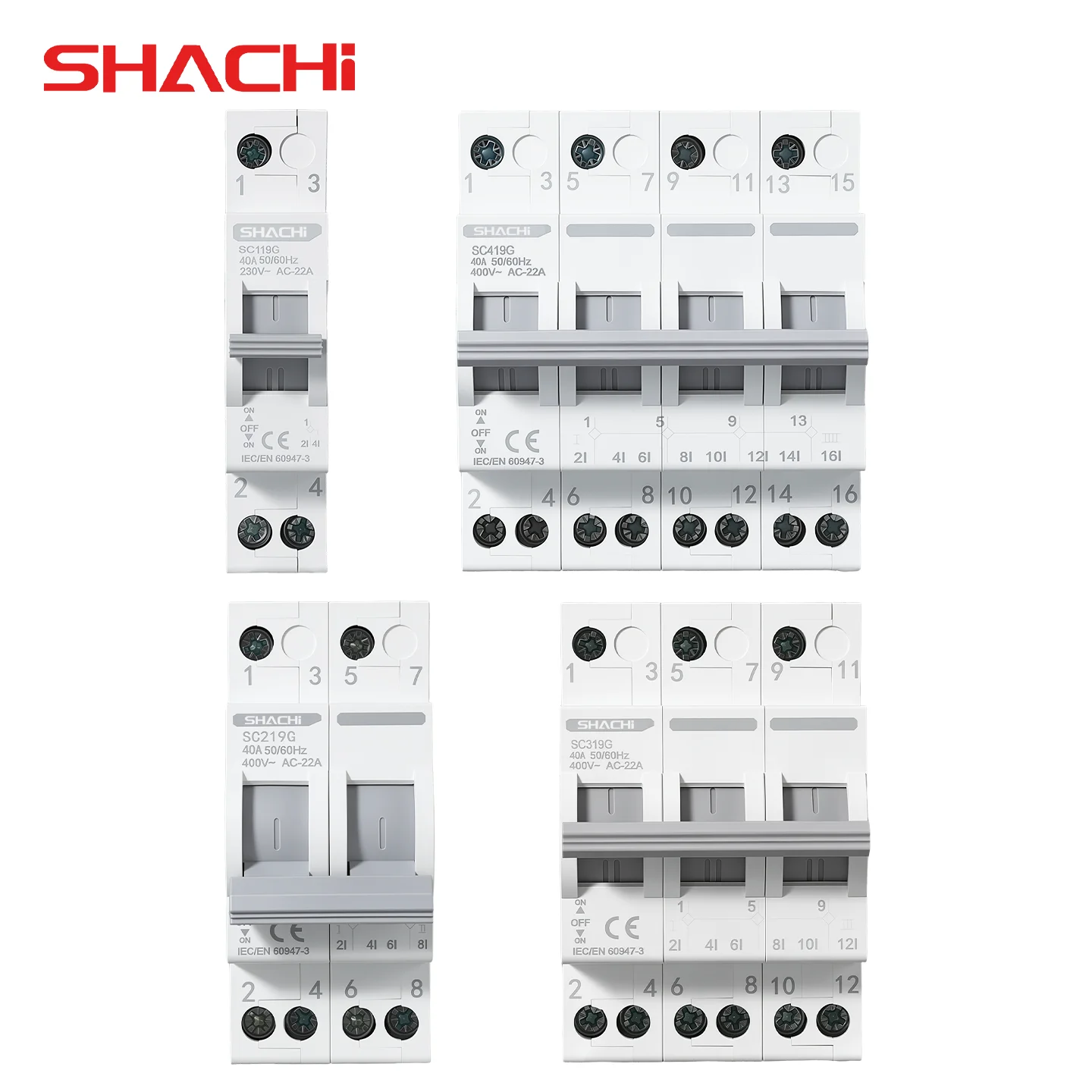 Din Rail Circuit Breaker - SHACHI Przełącznik ręczny podwójnego zasilania na