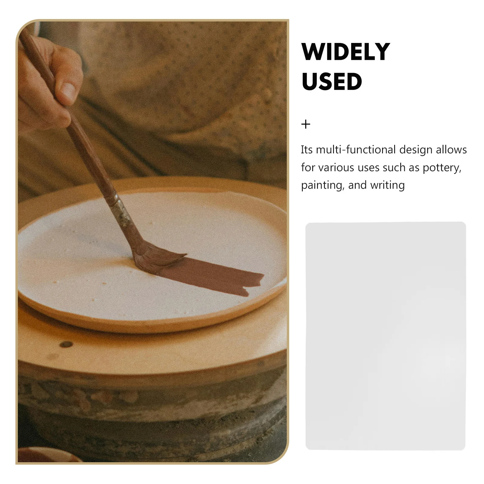 وسادة فخارية من مادة الأكريليك، حصيرة صياغة متينة متعددة الوظائف للرسم والكتابة ومشاريع عمل الطين