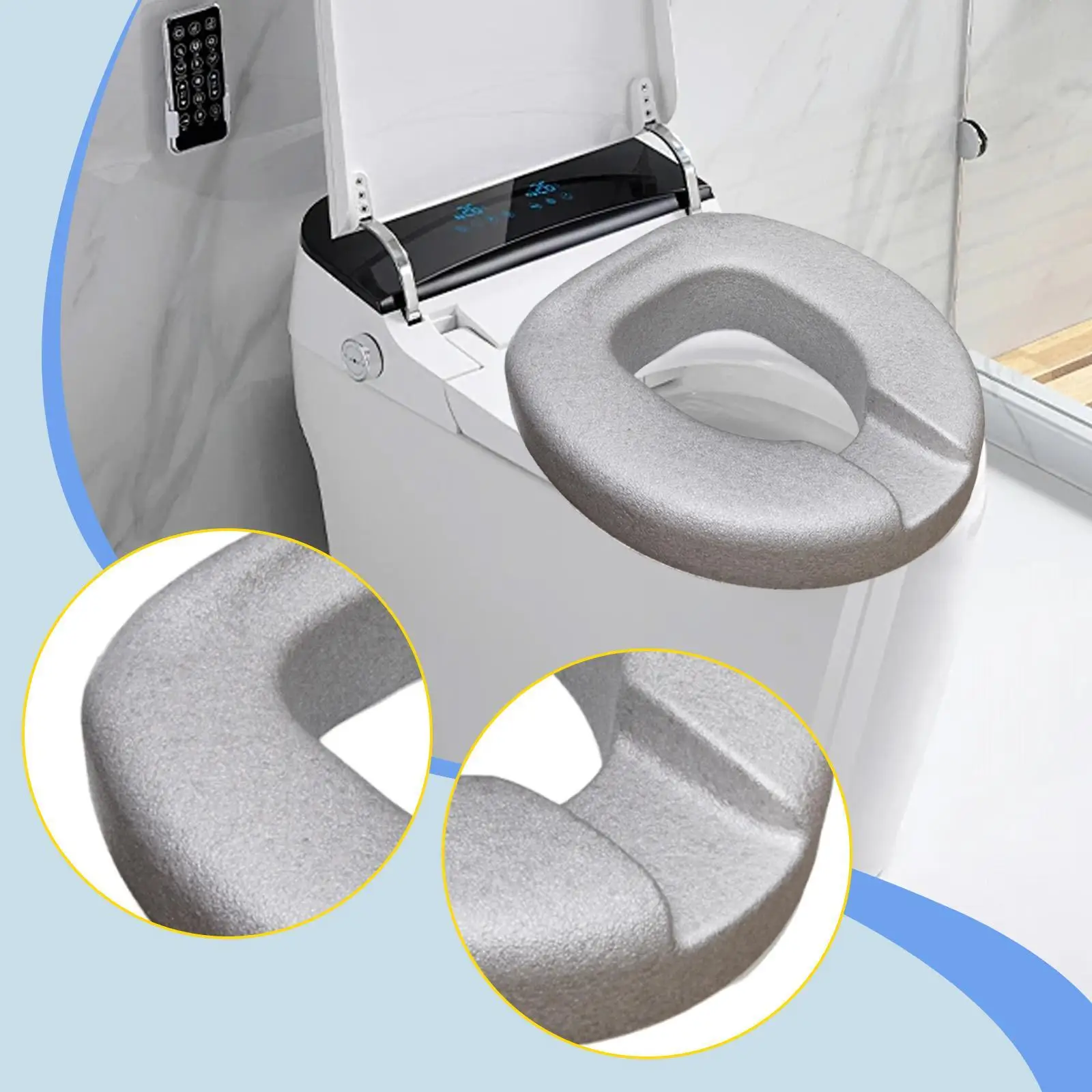 

Мягкая водонепроницаемая подушка-накладка из EPP для унитаза, моющаяся, для пожилых людей