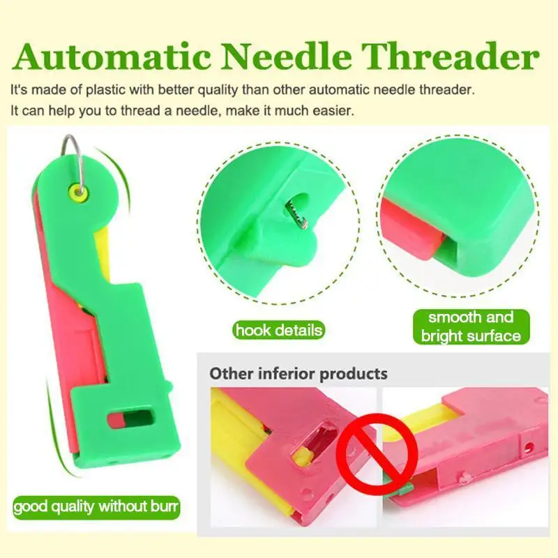 Automatic Needle Threading Device Tools Automatic Threader Elderly Guide Needle Easy Device Household Accessories